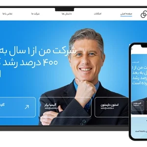 طراحی سایت شرکت بیمه و خدمات مالی و مشاوره کسب و کار
