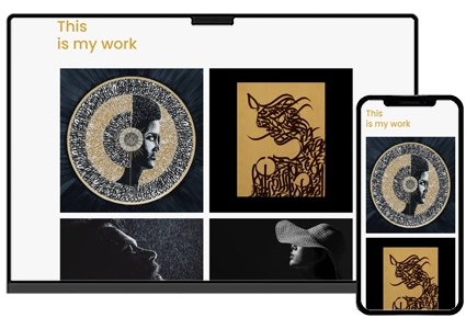 طراحی سایت هنری نقاشی و خطاطی