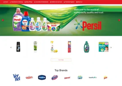 طراحی سایت فروشگاهی مواد شوینده