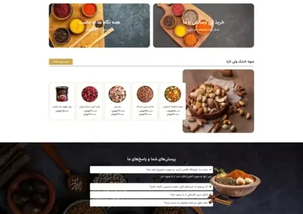 طراحی سایت فروش ادویه