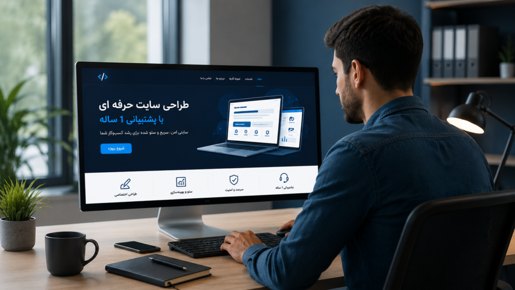 طراحی سایت با پشتیبانی ۱ ساله؛ سرمایهگذاری مطمئن برای رشد کسبوکار آنلاین